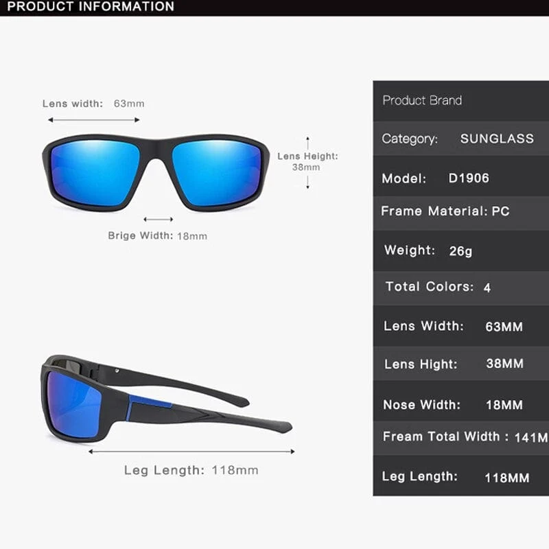 Mode Polarisierte Sonnenbrille Männer Frauen Markendesign Klassische Quadratische Sonnenbrille Fahrer Shades Männliche Vintage Spiegelbrille UV400