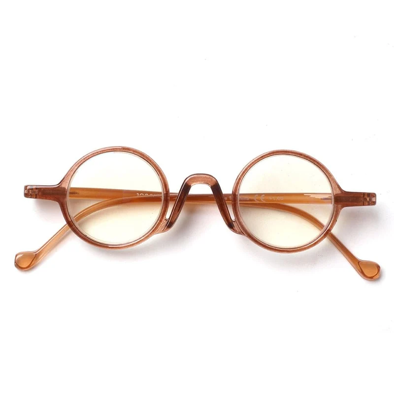 Runde Lesebrille im Retro-Stil mit Blaulichtblockierung, kleine, bequeme Lesebrille für Damen und Herren
