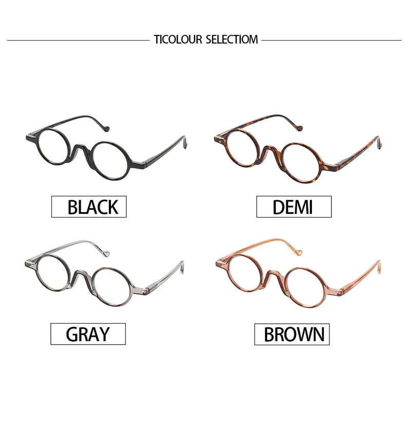 Runde Lesebrille im Retro-Stil mit Blaulichtblockierung, kleine, bequeme Lesebrille für Damen und Herren