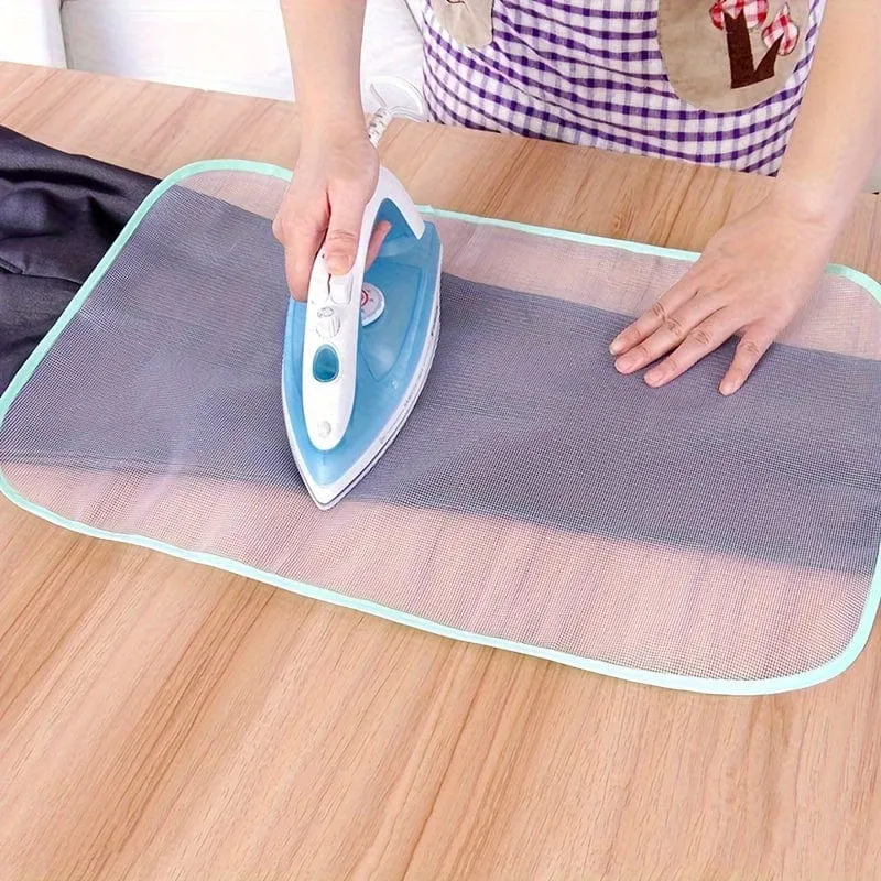 1 Stück Mesh-Bügelbrettbezug, hochtemperaturbeständiges Kleidungstuch, wärmeisolierendes Bügelnetz, Haushalts-Mesh-Tuch, Bügelunterlage, Bügelnetz, wärmeisolierende Kleidungsunterlage, Farbe zufällig
