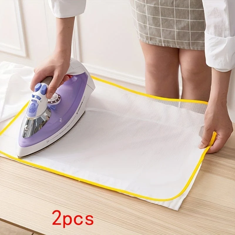 1 Stück Mesh-Bügelbrettbezug, hochtemperaturbeständiges Kleidungstuch, wärmeisolierendes Bügelnetz, Haushalts-Mesh-Tuch, Bügelunterlage, Bügelnetz, wärmeisolierende Kleidungsunterlage, Farbe zufällig