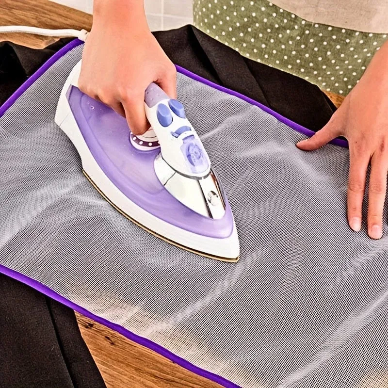 1 Stück Mesh-Bügelbrettbezug, hochtemperaturbeständiges Kleidungstuch, wärmeisolierendes Bügelnetz, Haushalts-Mesh-Tuch, Bügelunterlage, Bügelnetz, wärmeisolierende Kleidungsunterlage, Farbe zufällig