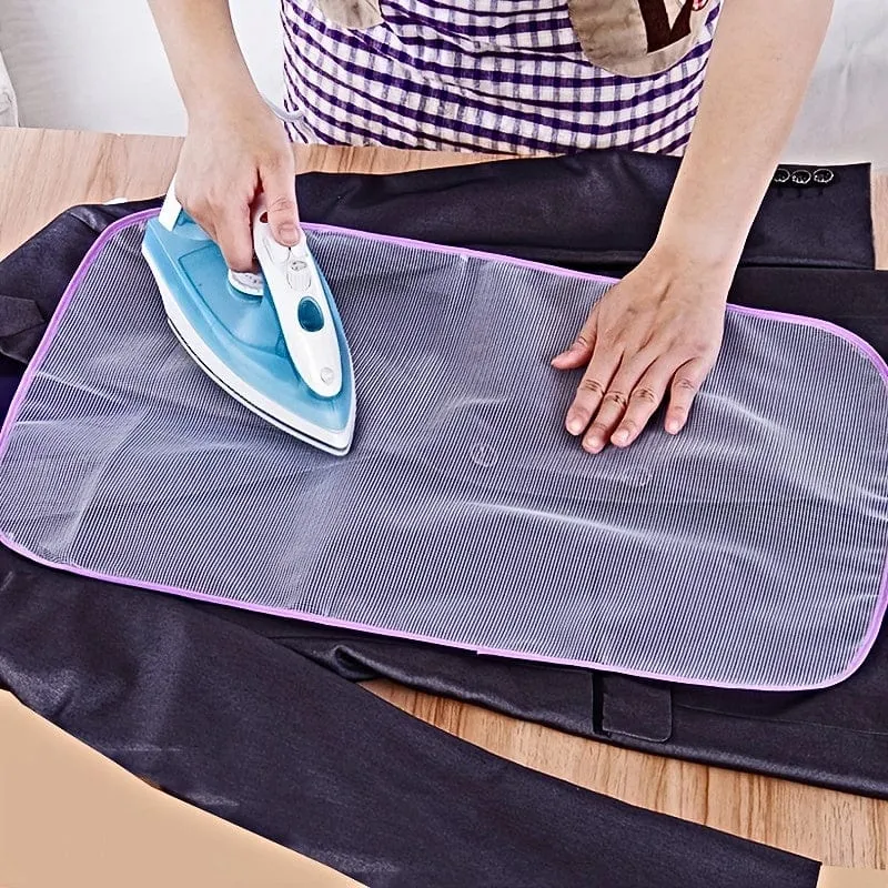 1 Stück Mesh-Bügelbrettbezug, hochtemperaturbeständiges Kleidungstuch, wärmeisolierendes Bügelnetz, Haushalts-Mesh-Tuch, Bügelunterlage, Bügelnetz, wärmeisolierende Kleidungsunterlage, Farbe zufällig