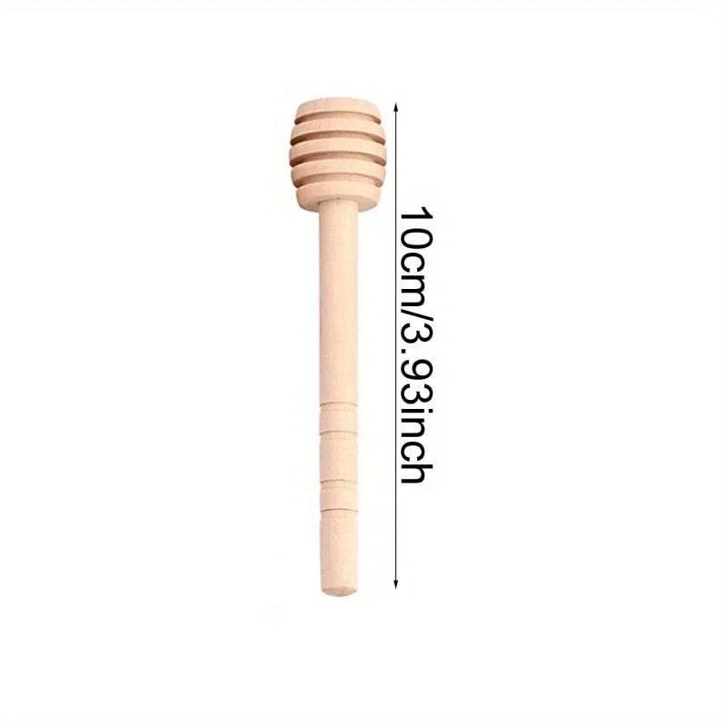1 Stück natürlicher Honigstab – 8 cm/10 cm Holzrührstab für Kaffee, Milchtee, Marmelade und mehr – langlebig