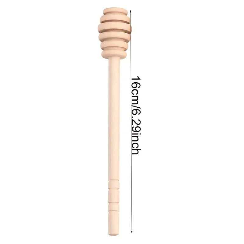 1 Stück natürlicher Honigstab – 8 cm/10 cm Holzrührstab für Kaffee, Milchtee, Marmelade und mehr – langlebig
