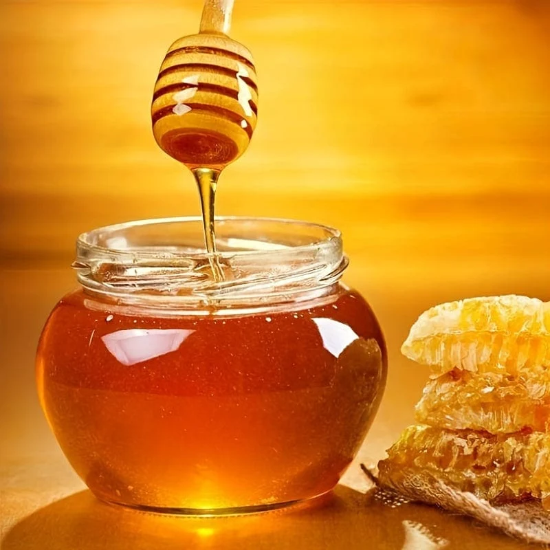 1 Stück natürlicher Honigstab – 8 cm/10 cm Holzrührstab für Kaffee, Milchtee, Marmelade und mehr – langlebig