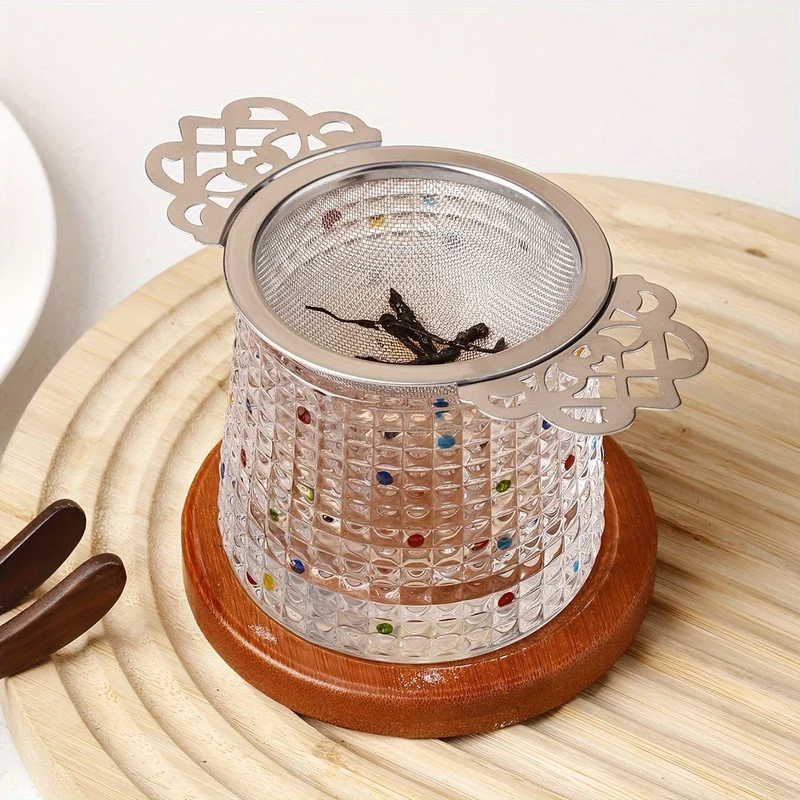 1 Stück, Teesieb, Teesieb, Mesh-Tee-Ei, Premium-Teefilter, 304-Edelstahl-Mesh-Teesieb mit Spitze, Offee-Filter, Mesh-Teefilter, kreativer Tee-Trenner, Teegeschirr, Küchenzubehör