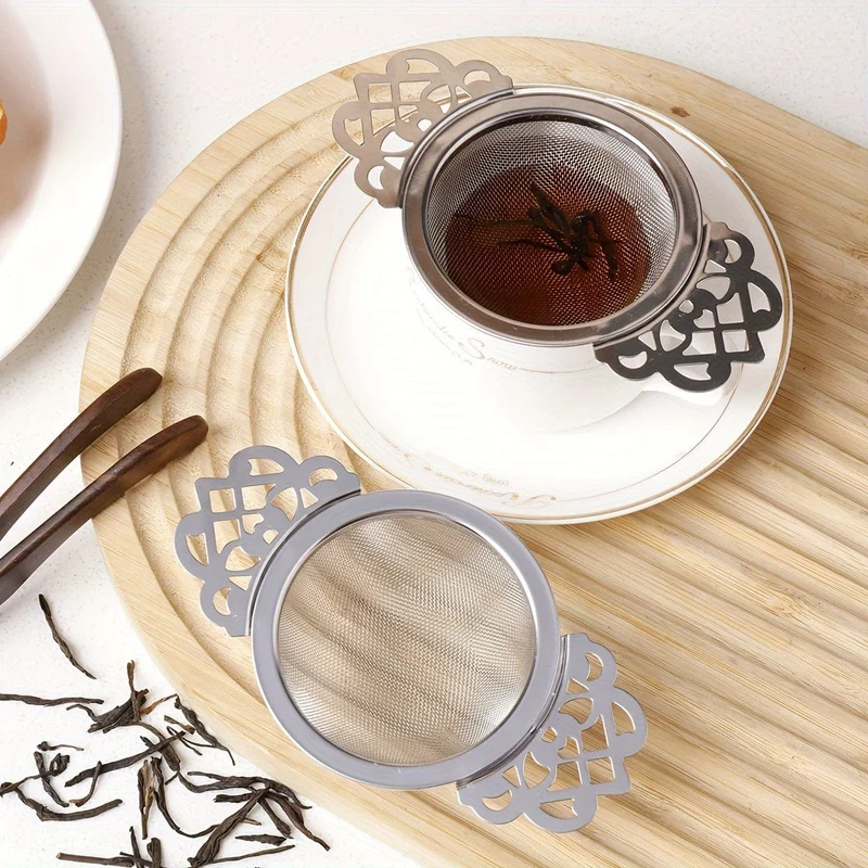 1 Stück, Teesieb, Teesieb, Mesh-Tee-Ei, Premium-Teefilter, 304-Edelstahl-Mesh-Teesieb mit Spitze, Offee-Filter, Mesh-Teefilter, kreativer Tee-Trenner, Teegeschirr, Küchenzubehör