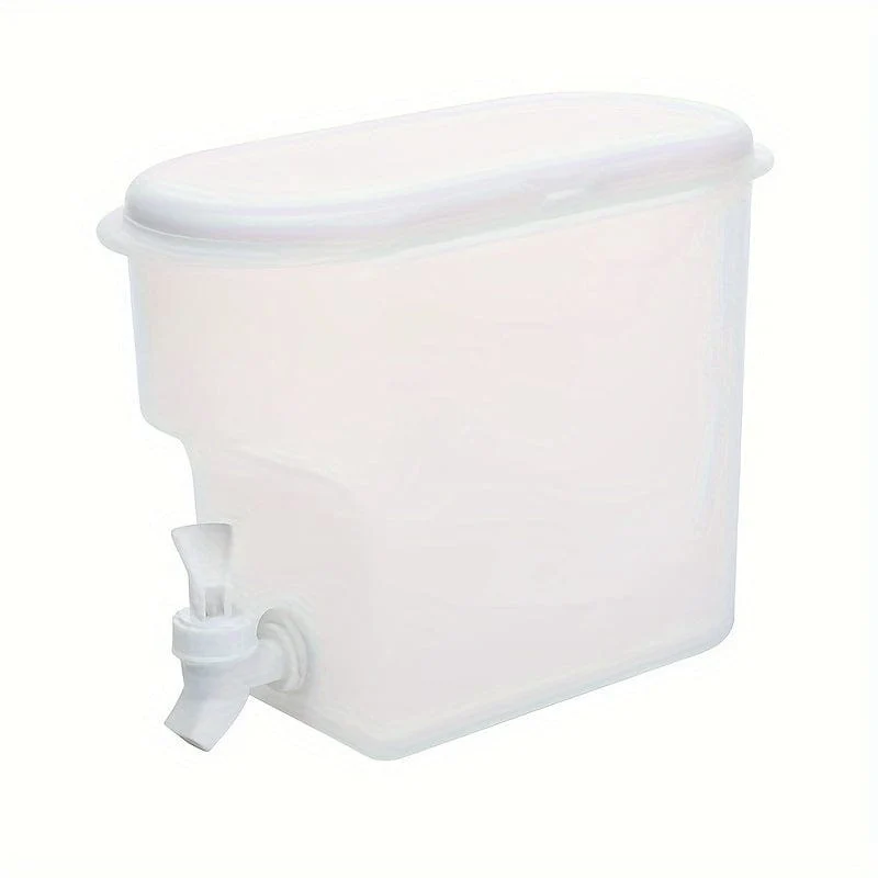1 Stück, Kühlschrank-Kaltwasserkessel, Sommerkühlung, große Kapazität, Obsttee-Wasserkocher, hochtemperaturbeständiger Getränkeeimer für den Haushalt, mit Wasserhahn, Eiswasser-Saft-Eimer, Küchenbedarf, Barbedarf