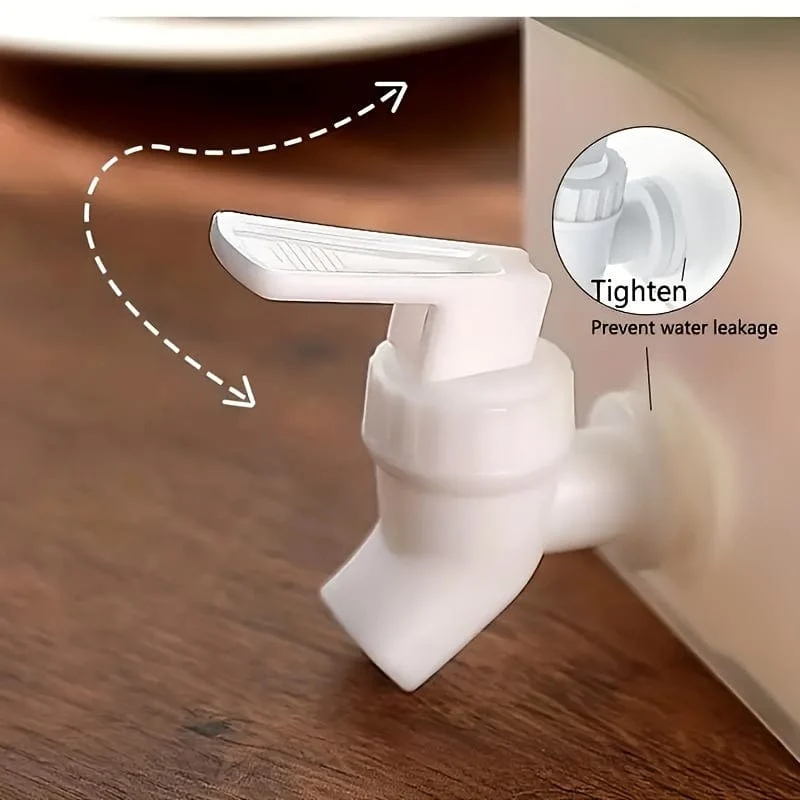 1 Stück, Kühlschrank-Kaltwasserkessel, Sommerkühlung, große Kapazität, Obsttee-Wasserkocher, hochtemperaturbeständiger Getränkeeimer für den Haushalt, mit Wasserhahn, Eiswasser-Saft-Eimer, Küchenbedarf, Barbedarf