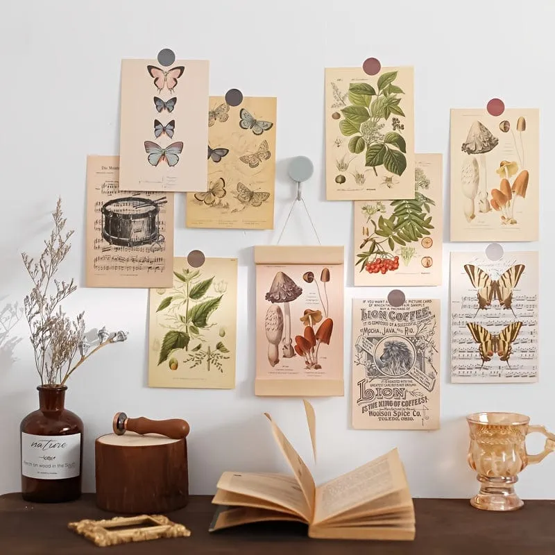 30 Stück/Set Bio-Postkarten, Botanische Abteilung, Wandaufkleber, Raumdekorationskarten, schöne Karten, 9.91 cm x 14.99 cm
