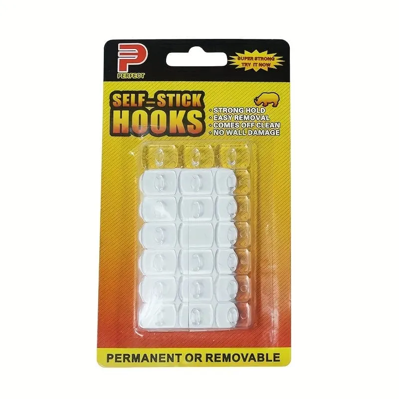 6/21 Stück, Ornament-Haken, starke, abnehmbare, markierungsfreie dekorative Lichtdrahthaken, Mini-Klebehaken, Küchenwandhaken, Mini-Lichtclip für den Innenbereich, vielseitig einsetzbar, Szenendekoration, Raumdekoration, Heimdekoration, Urlaubsparty-Dekoration,