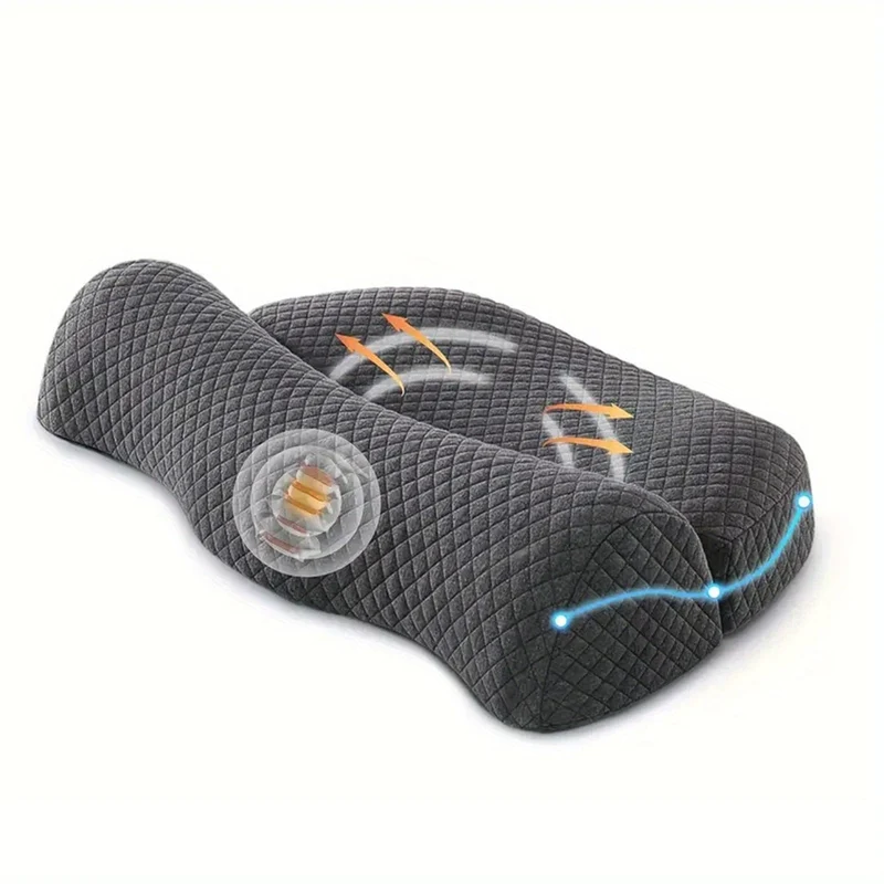 1 Stück verstellbares Memory-Schaum-Nackenkissen für Schulter- und Nackenentspannung – ergonomisches orthopädisches Konturstützkissen