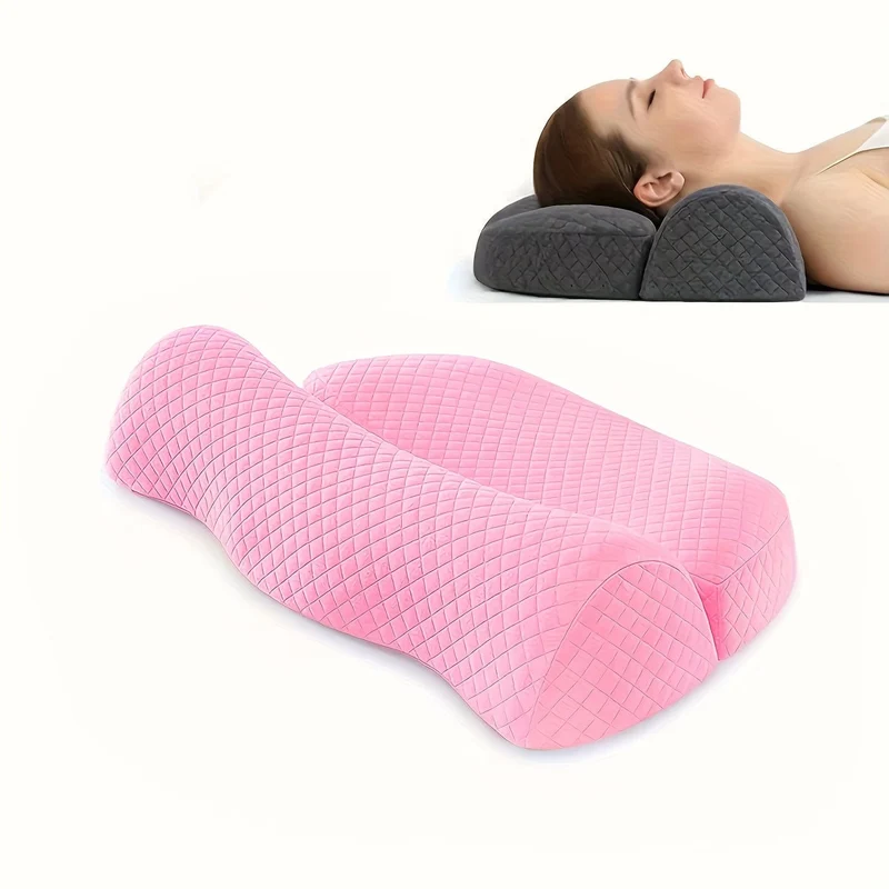 1 Stück verstellbares Memory-Schaum-Nackenkissen für Schulter- und Nackenentspannung – ergonomisches orthopädisches Konturstützkissen