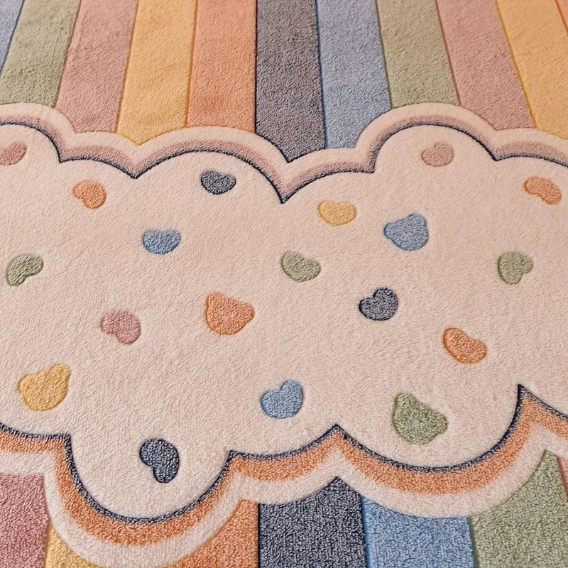 1 Stück dickes Samt-Spannbetttuch, Liebes-Regenbogen-Streifendruck, weich, bequem, warm, Herbst- und Winterbettwäsche, Matratzenschoner, für Schlafzimmer, Gästezimmer, Wohnheim, Wohnung, mit tiefer Tasche, nur Spannbettlaken