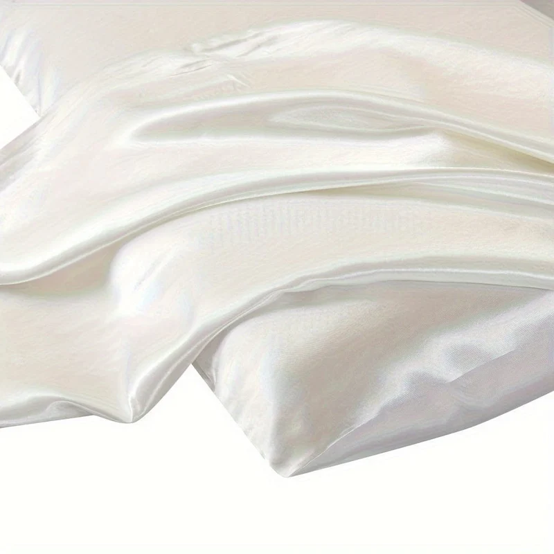 2 Stück Satin-Kissenbezüge, weiche und glatte Textur, einfarbige Satin-Umschlagkissenbezüge, reduzieren Haarbruch und verhindern Falten