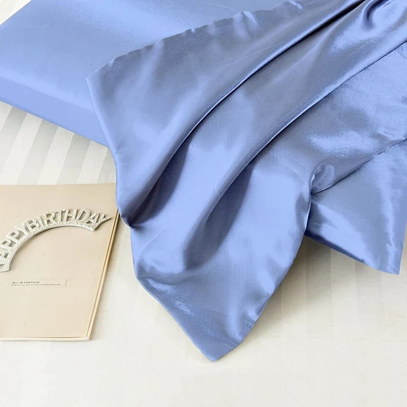 2 Stück Satin-Kissenbezüge, weiche und glatte Textur, einfarbige Satin-Umschlagkissenbezüge, reduzieren Haarbruch und verhindern Falten
