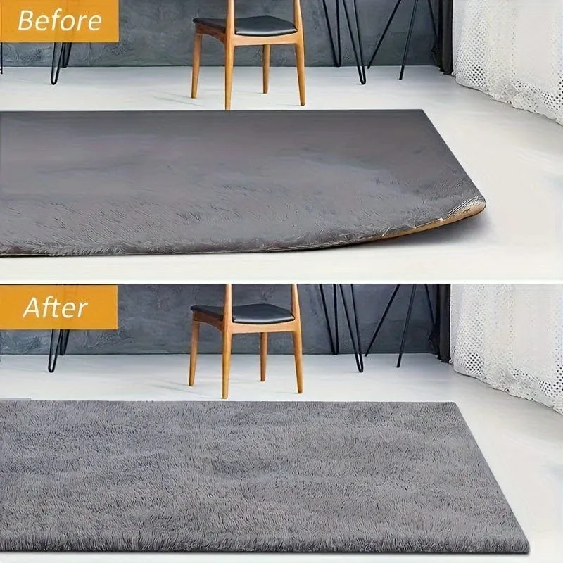 4 Stück hochwertige Anti-Rutsch- und Anti-Bohr-Teppichaufkleber eignen sich für Wohnzimmer, Esszimmer, Badezimmerteppiche, Keramikfliesen und Holzbodenbereiche, um Teppichbewegungen und -rollen zu verhindern. Neuheitsartikel! !!!