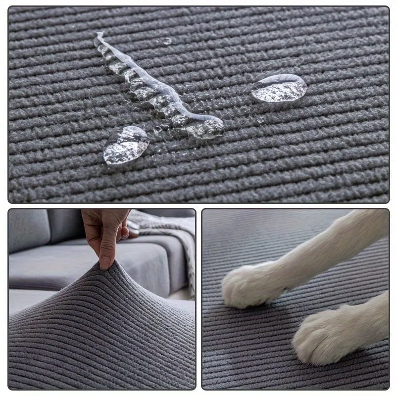 1 Stück wasserdichter, elastischer Vier-Jahreszeiten-Universal-Stretch-Sofabezug, schlichter, moderner, rutschfester Sofabezug, Wohnzimmer-Sofaschutz, Couchbezug, geeignet für Büro- und Heimdekoration