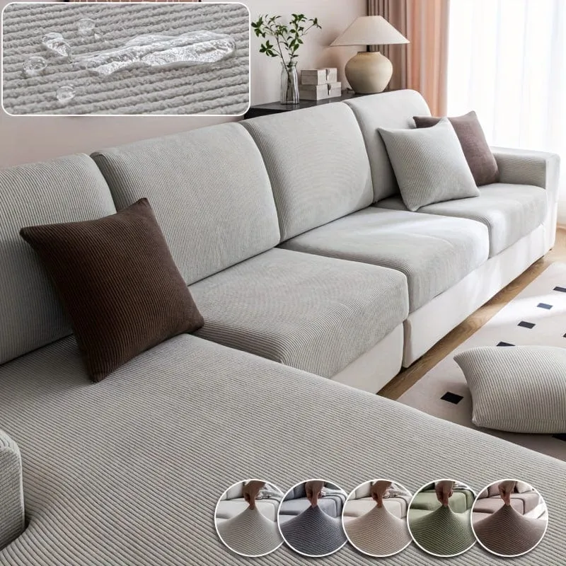 1 Stück wasserdichter, elastischer Vier-Jahreszeiten-Universal-Stretch-Sofabezug, schlichter, moderner, rutschfester Sofabezug, Wohnzimmer-Sofaschutz, Couchbezug, geeignet für Büro- und Heimdekoration