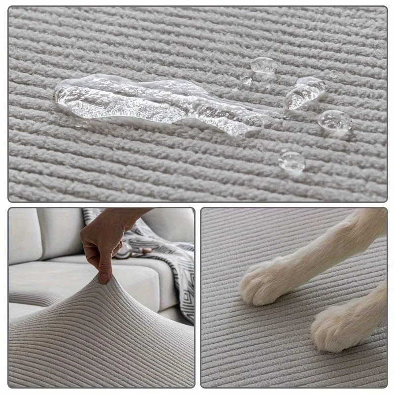 1 Stück wasserdichter, elastischer Vier-Jahreszeiten-Universal-Stretch-Sofabezug, schlichter, moderner, rutschfester Sofabezug, Wohnzimmer-Sofaschutz, Couchbezug, geeignet für Büro- und Heimdekoration