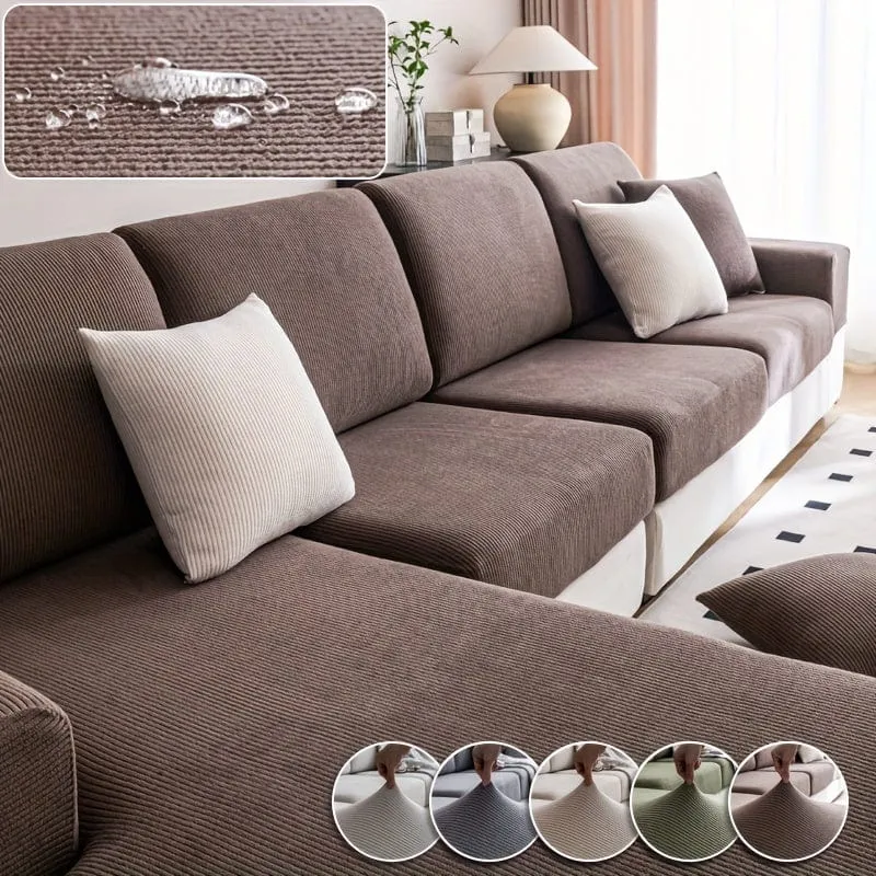 1 Stück wasserdichter, elastischer Vier-Jahreszeiten-Universal-Stretch-Sofabezug, schlichter, moderner, rutschfester Sofabezug, Wohnzimmer-Sofaschutz, Couchbezug, geeignet für Büro- und Heimdekoration