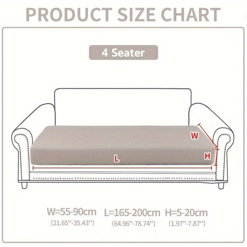1 Stück wasserdichter, elastischer Vier-Jahreszeiten-Universal-Stretch-Sofabezug, schlichter, moderner, rutschfester Sofabezug, Wohnzimmer-Sofaschutz, Couchbezug, geeignet für Büro- und Heimdekoration