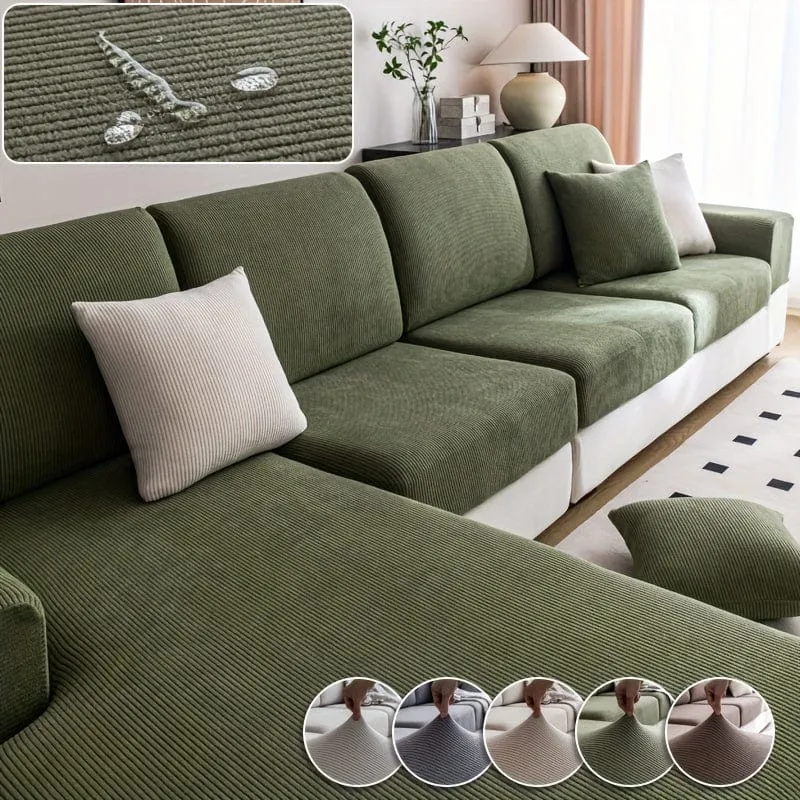 1 Stück wasserdichter, elastischer Vier-Jahreszeiten-Universal-Stretch-Sofabezug, schlichter, moderner, rutschfester Sofabezug, Wohnzimmer-Sofaschutz, Couchbezug, geeignet für Büro- und Heimdekoration