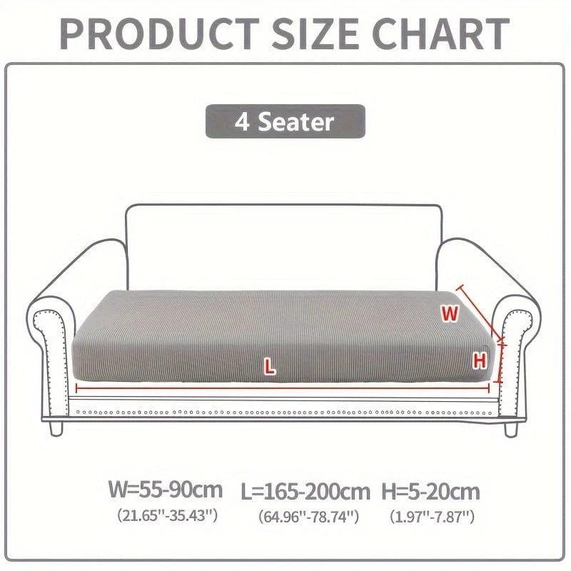 1 Stück wasserdichter, elastischer Vier-Jahreszeiten-Universal-Stretch-Sofabezug, schlichter, moderner, rutschfester Sofabezug, Wohnzimmer-Sofaschutz, Couchbezug, geeignet für Büro- und Heimdekoration