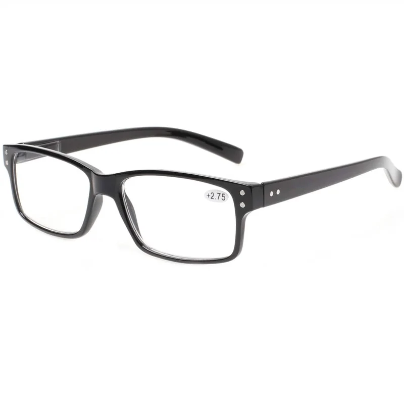Turezing Classic Federscharnier Schwarze Lesebrille für Männer und Frauen HD Brillen Dioptrien +0.5+1.0+2.0+3.0+4.0+5.0+6.0