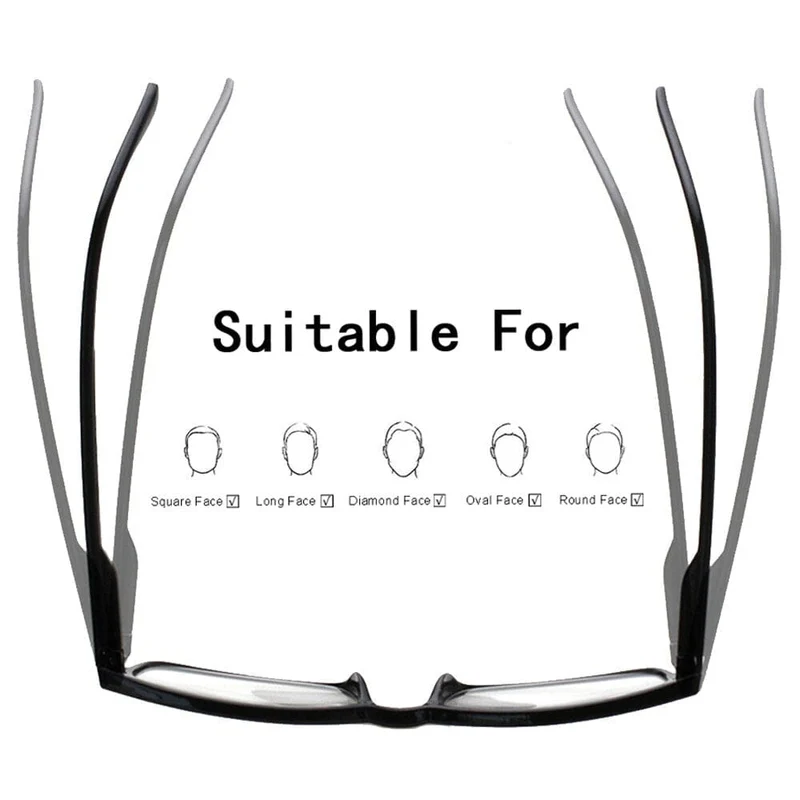 Turezing Classic Federscharnier Schwarze Lesebrille für Männer und Frauen HD Brillen Dioptrien +0.5+1.0+2.0+3.0+4.0+5.0+6.0
