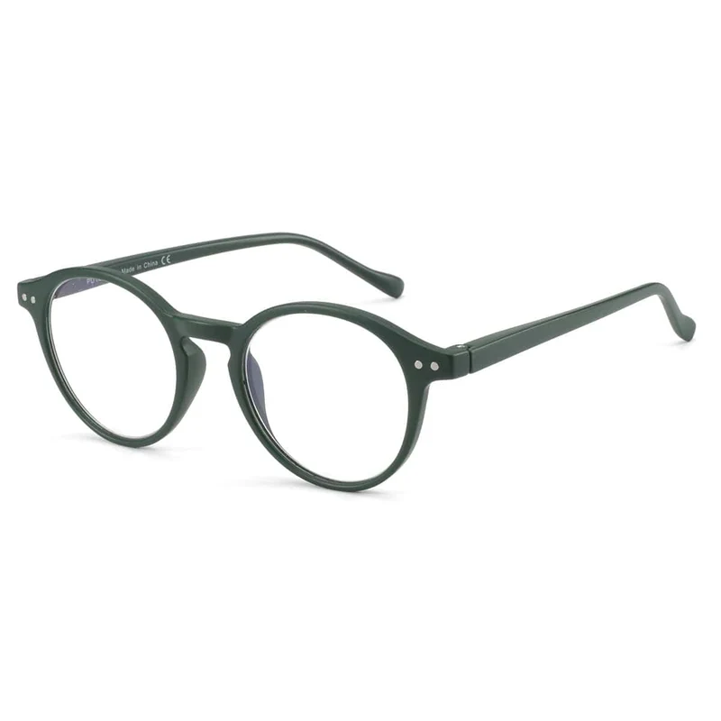 ZENOTTIC Lesebrille mit rundem Rahmen für Männer und Frauen, Computer, optische Brille, Hyperopie, Anti-Blaulicht-Lesebrille