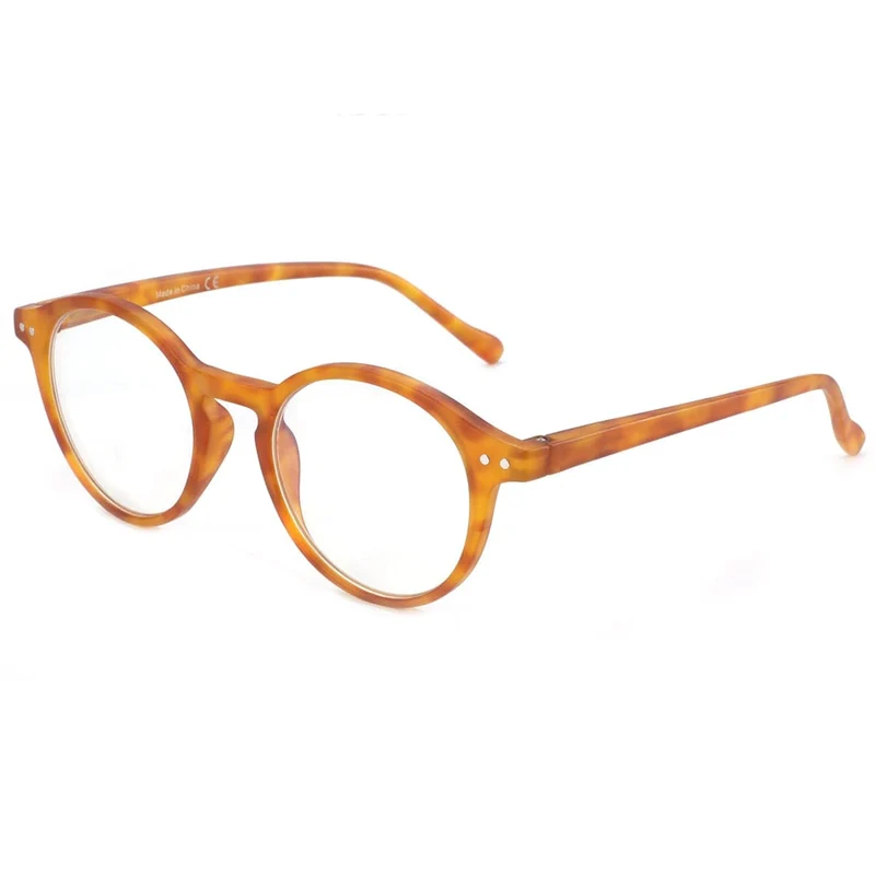 ZENOTTIC Lesebrille mit rundem Rahmen für Männer und Frauen, Computer, optische Brille, Hyperopie, Anti-Blaulicht-Lesebrille