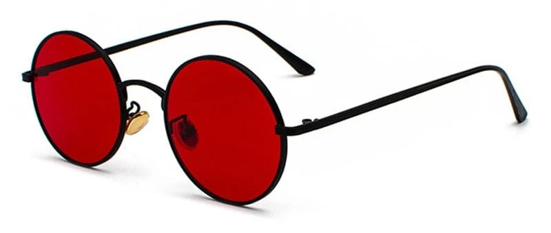 SHAUNA Super Runde Damen Sonnenbrille Marke Designer Mode Herren Dunkelgrüne Brillengläser UV400