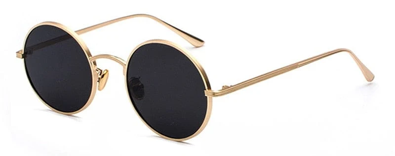 SHAUNA Super Runde Damen Sonnenbrille Marke Designer Mode Herren Dunkelgrüne Brillengläser UV400