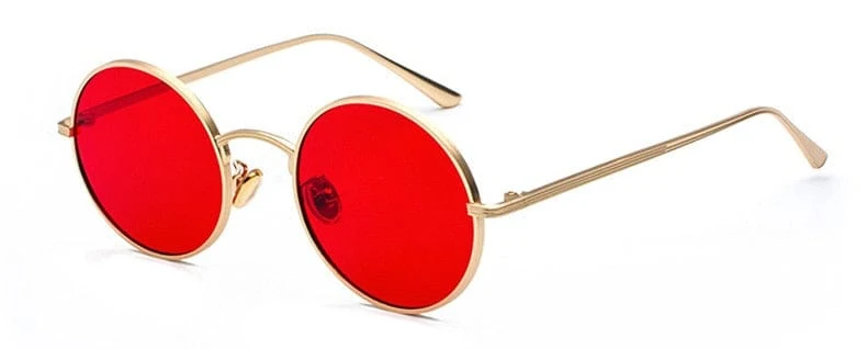 SHAUNA Super Runde Damen Sonnenbrille Marke Designer Mode Herren Dunkelgrüne Brillengläser UV400