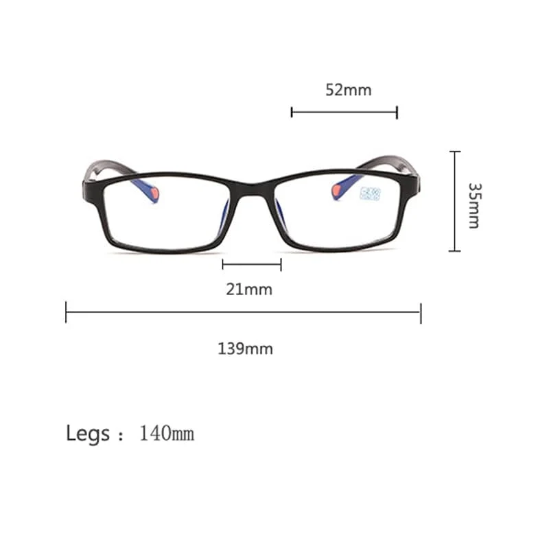 Kurzsichtige Brille Männer Frauen Kurzsichtige Brille TR90 Optische Kurzsichtige Brille Kurzsichtige Brille 0 -1.0 bis -4.0