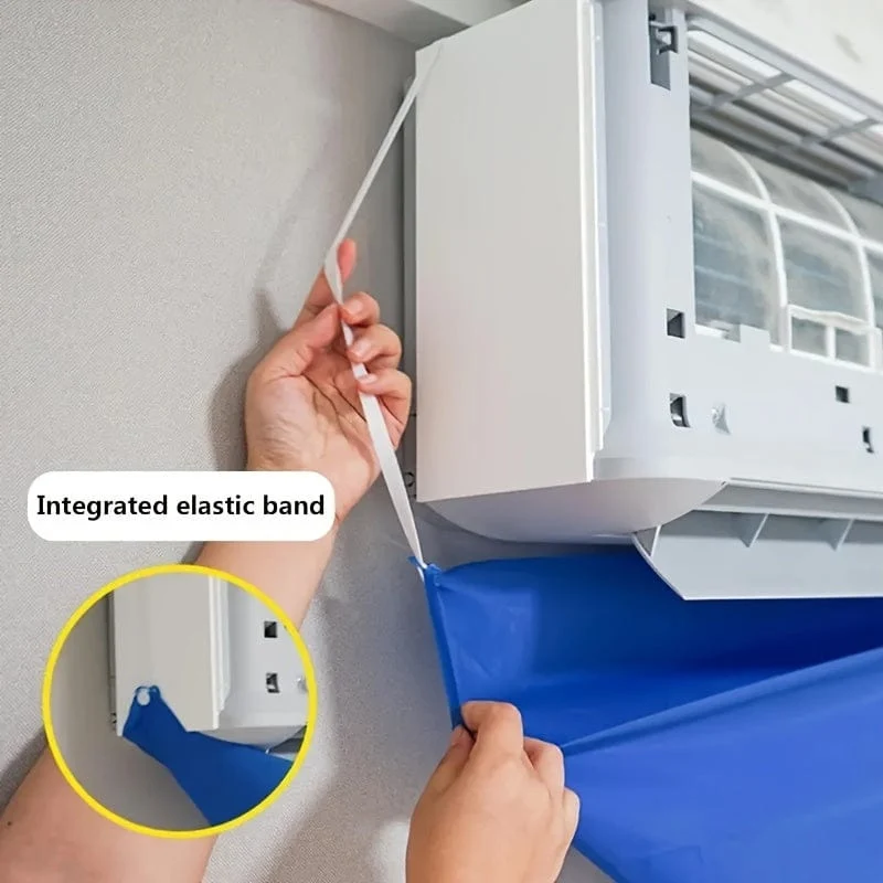 Reinigungsbeutel für Haushaltsklimaanlagen mit Staubhauben, Wasserbeutel, allgemeine Reinigungswerkzeuge, geeignet für wandmontierte Geräte