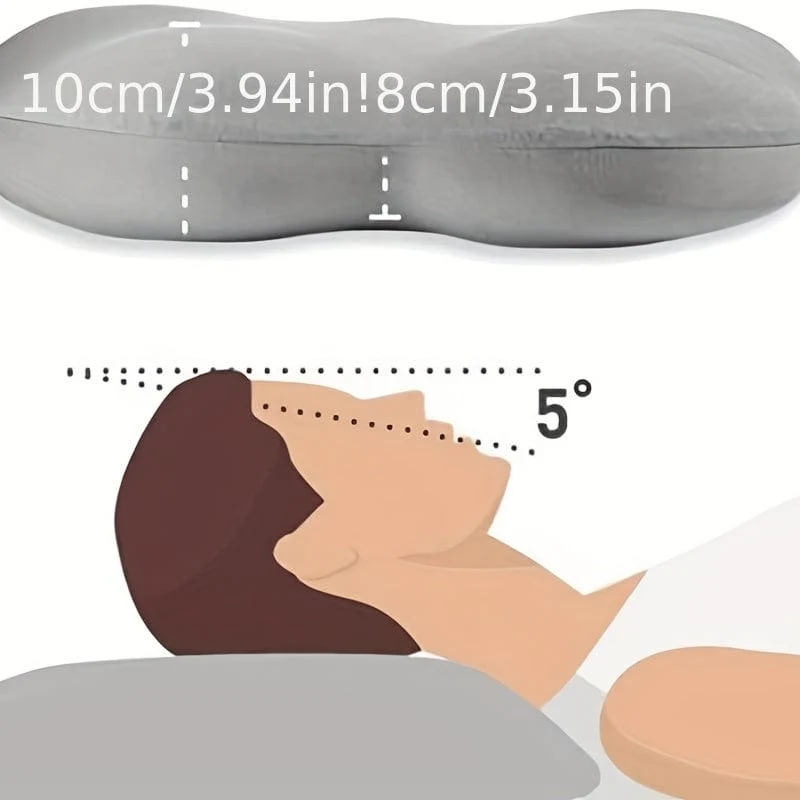 1 Stück Schlafkissen, weiches Bettkissen, mikroeiförmige Kissen, atmungsaktives Nackenkissen aus Schaumstoff, 3D-Rundum-Tiefschlafkissen für Männer und Frauen