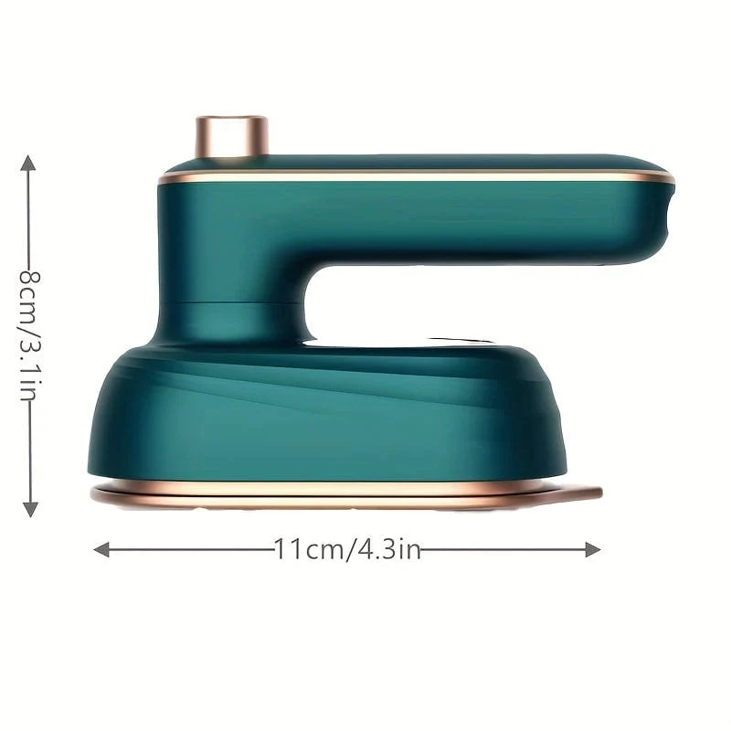 1 Stück Bügelmaschine, elektrisches Bügeleisen, erhältlich in 2 Farben, mit integriertem 50-ml-Wassertank, einem um 180° faltbaren Mini-Bügeleisen, schnelles Aufheizen, schnelle Faltenentfernung, perfekt für Zuhause und auf Reisen, unverzichtbar