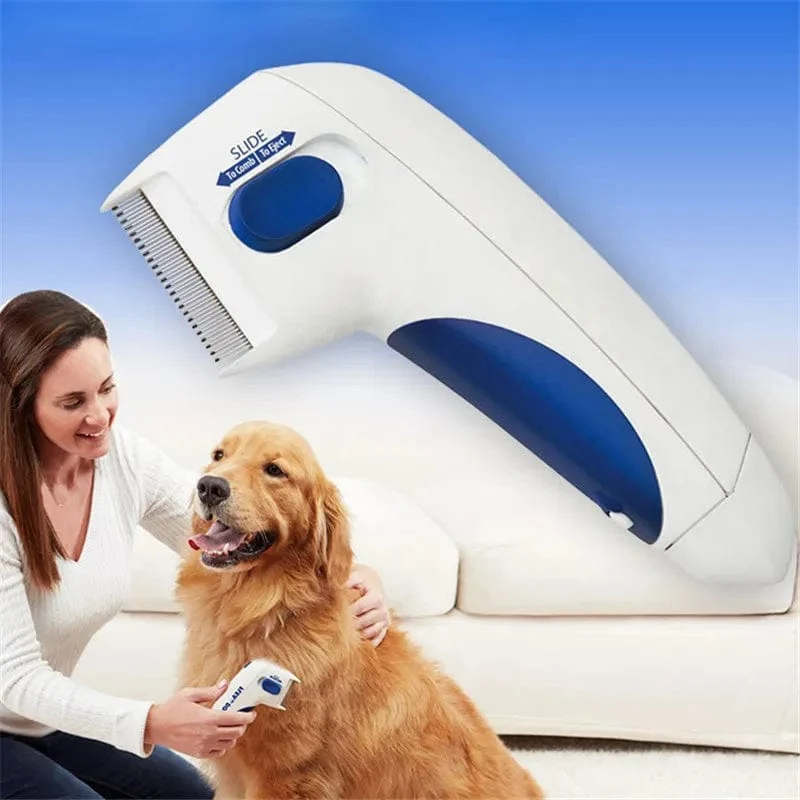 Haustier Katze Hund Elektrische Terminator Bürste Anti Entfernung Töten Läuse Reiniger Elektrische Kopf Haustier Flöhe Elektronische Läuse Kamm für Hund