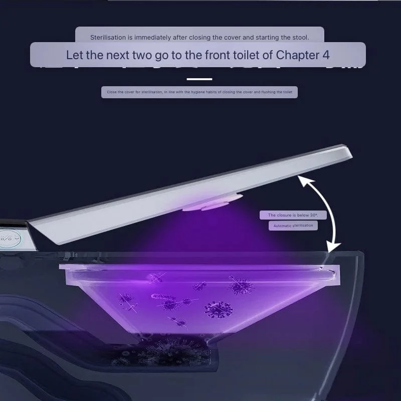 Closestool Sterilisationslampe UVC Ultraviolett-Desinfektionslampe Toilette Badezimmer USB wiederaufladbarer Sterilisator Aromatherapie-Tabletten