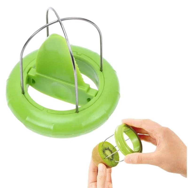 Fast Fruit Kiwi Cutter Peeler Slicer Küchenhelfer Edelstahl Kiwi Peeling Tools Küche Obstsalat Küchenzubehör