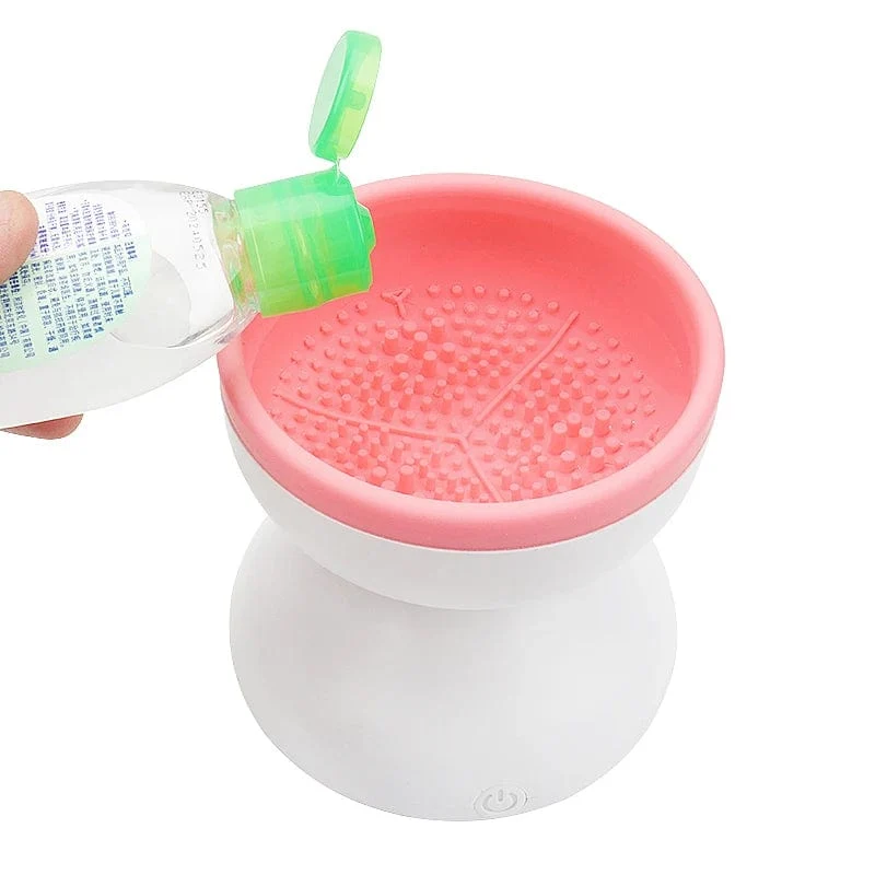 Tragbarer USB-Make-up-Pinsel-Reiniger aus Silikon, elektrischer Kosmetikpinsel-Reinigungstrockner, Werkzeug, automatisches Waschspinner-Gadget