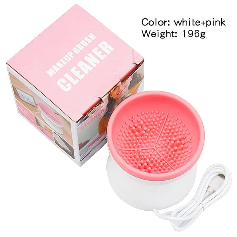 Tragbarer USB-Make-up-Pinsel-Reiniger aus Silikon, elektrischer Kosmetikpinsel-Reinigungstrockner, Werkzeug, automatisches Waschspinner-Gadget