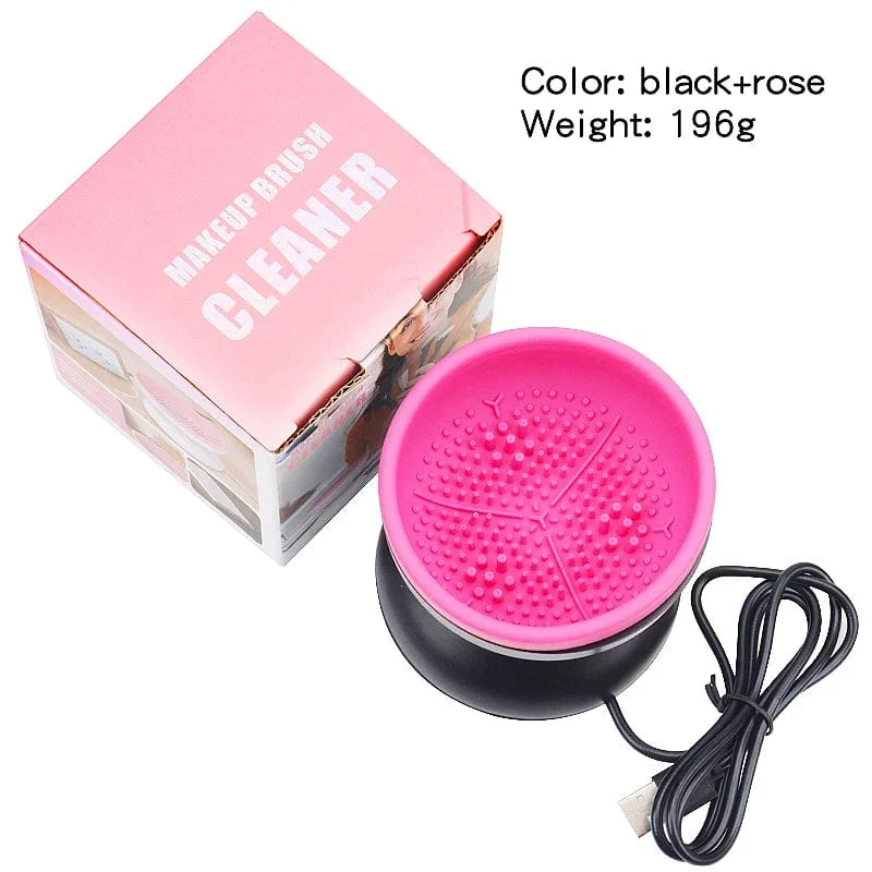 Tragbarer USB-Make-up-Pinsel-Reiniger aus Silikon, elektrischer Kosmetikpinsel-Reinigungstrockner, Werkzeug, automatisches Waschspinner-Gadget