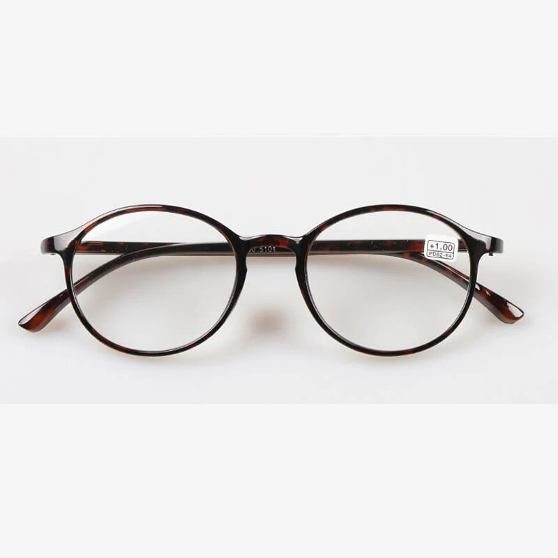 Zilead Retro Ultra Light Round Leopard Lesebrille Damen & Herren Brillen Presbyopie + 1.0 + 1.5 + 2.0 + 2.5 + 3.0 + 3.5 + 4.0