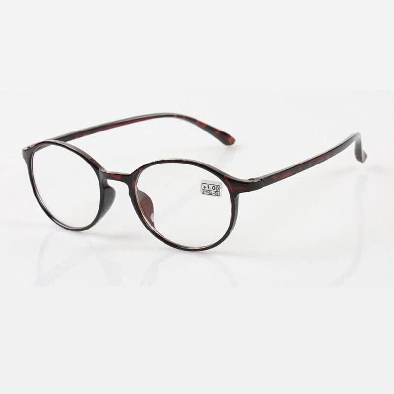 Zilead Retro Ultra Light Round Leopard Lesebrille Damen & Herren Brillen Presbyopie + 1.0 + 1.5 + 2.0 + 2.5 + 3.0 + 3.5 + 4.0