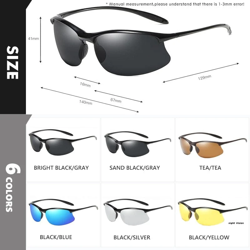 2022 Top Ultralight TR90 Polarisierte Sonnenbrille Anti-UV Fahren Herren Shades Herren Military Sonnenbrillen Brillen Schutzbrillen Gafas De Sol
