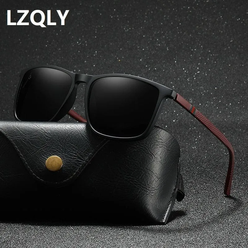 Luxus Quadratische Vintage Polarisierte Sonnenbrille Für Männer Frauen Mode Reisen Fahren Anti-Glare Sonnenbrille Männliche TR90 Brillen UV400